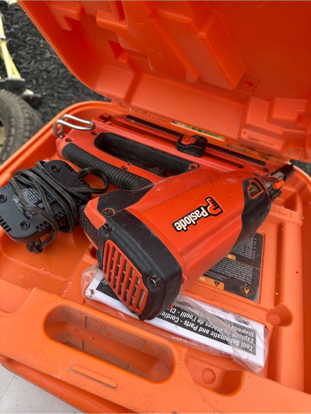 Corded Nailer in Orange